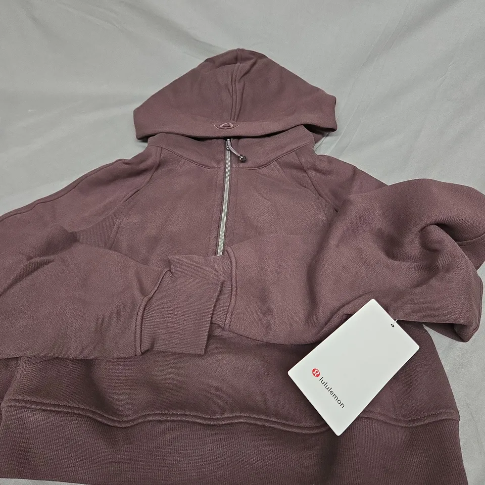 LULULEMON SCUBA OVERSIZED HALF ZIP HOODIE - SIZE XS/S