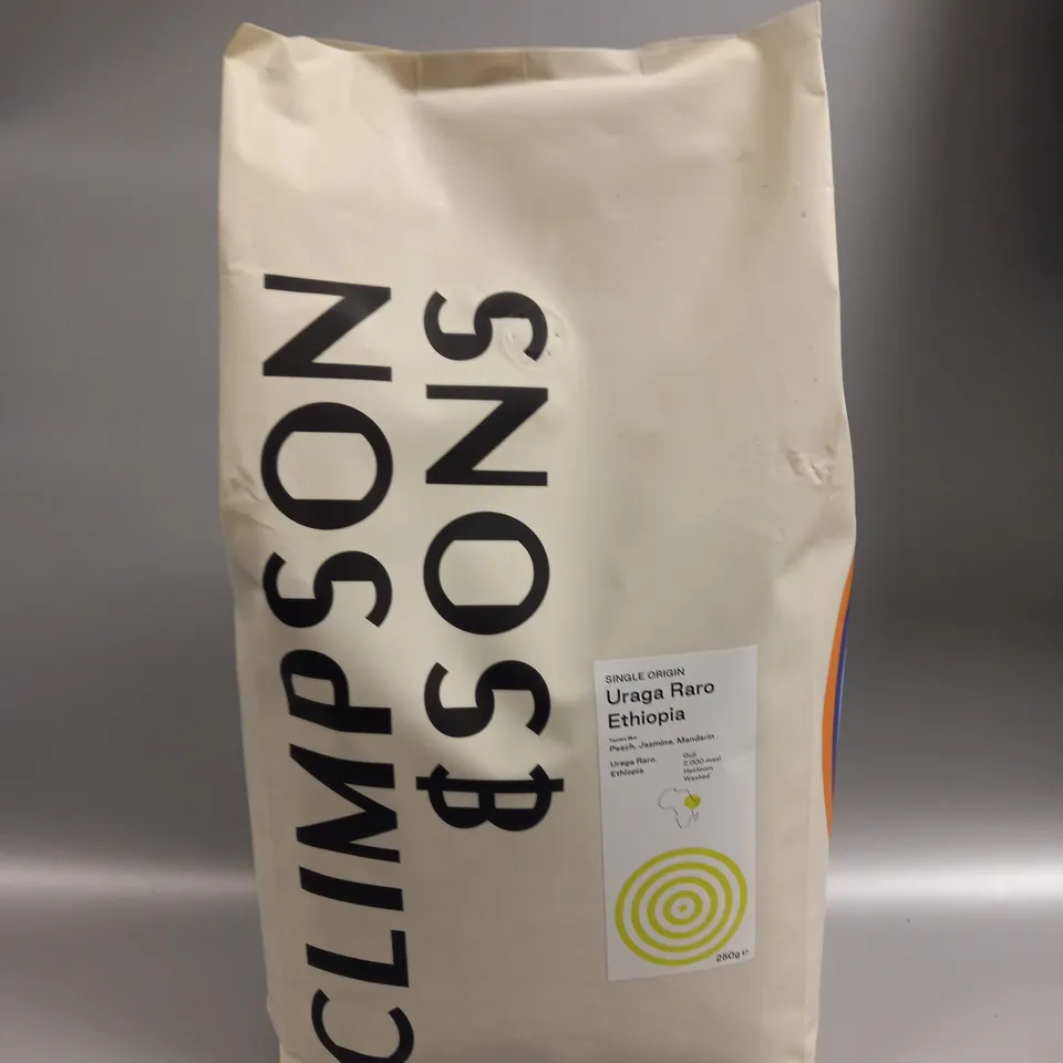 SEALED CLIMPSON & SONS URAGA RARO COFFEE BEANS - 2KG