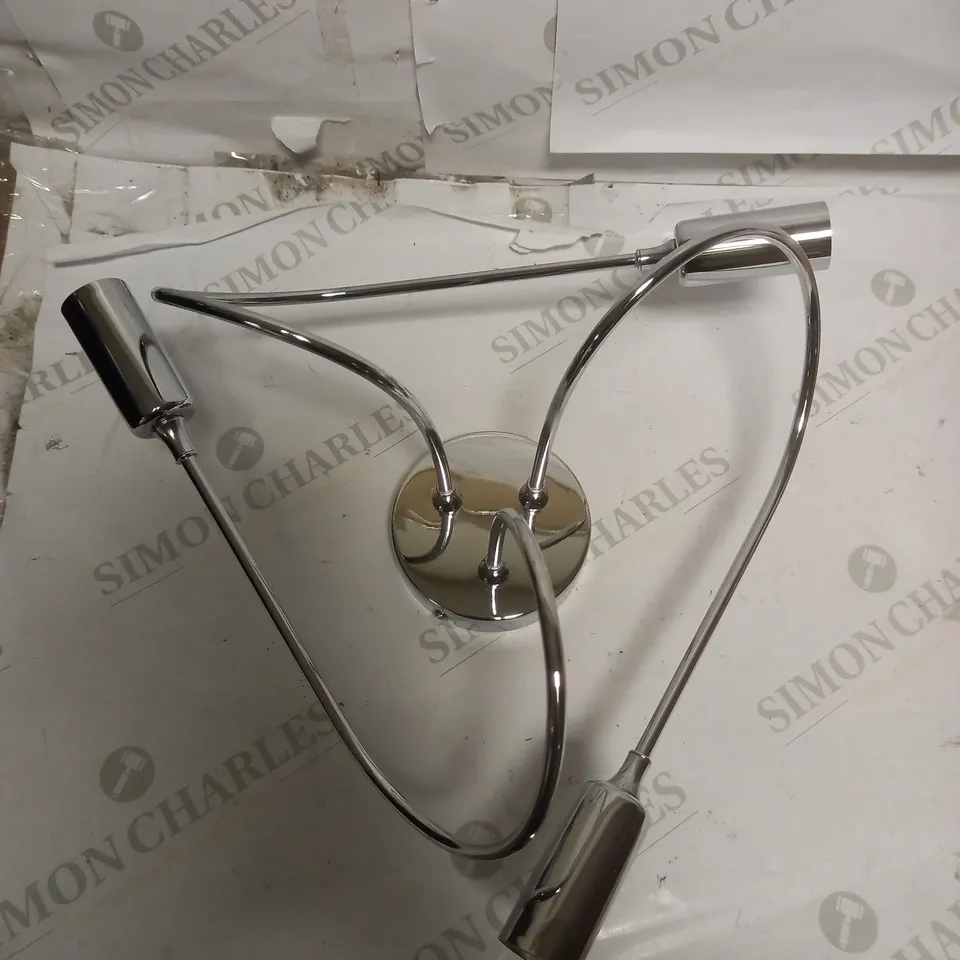 JOHN LEWIS LIMBO SEMI FLUSH 3 ARM CEILING LIGHT, CHROME