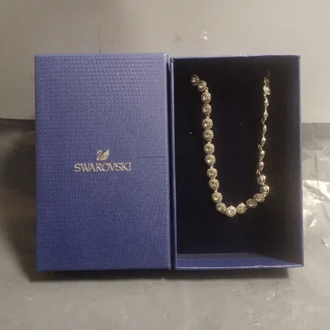 BOXED SWAROSKI RHODIUM STONE SPARKLE NECKLACE 