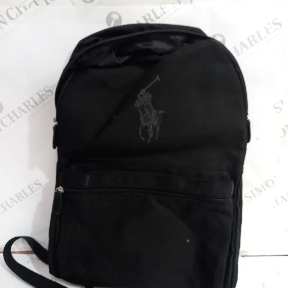 POLO RALPH LAUREN BLACK BACKPACK