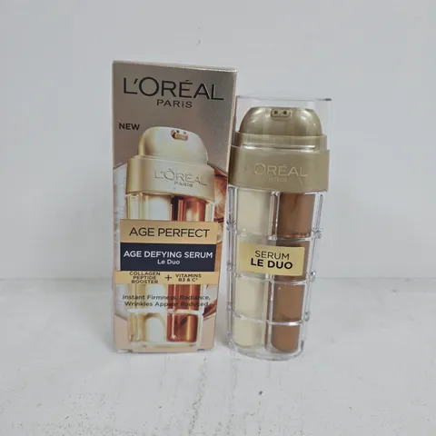 BOXED LOREAL PARIS AGE PERFECT AGE DEFYING SERUM LE DUO (30ML)