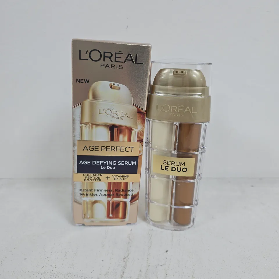 BOXED LOREAL PARIS AGE PERFECT AGE DEFYING SERUM LE DUO (30ML)