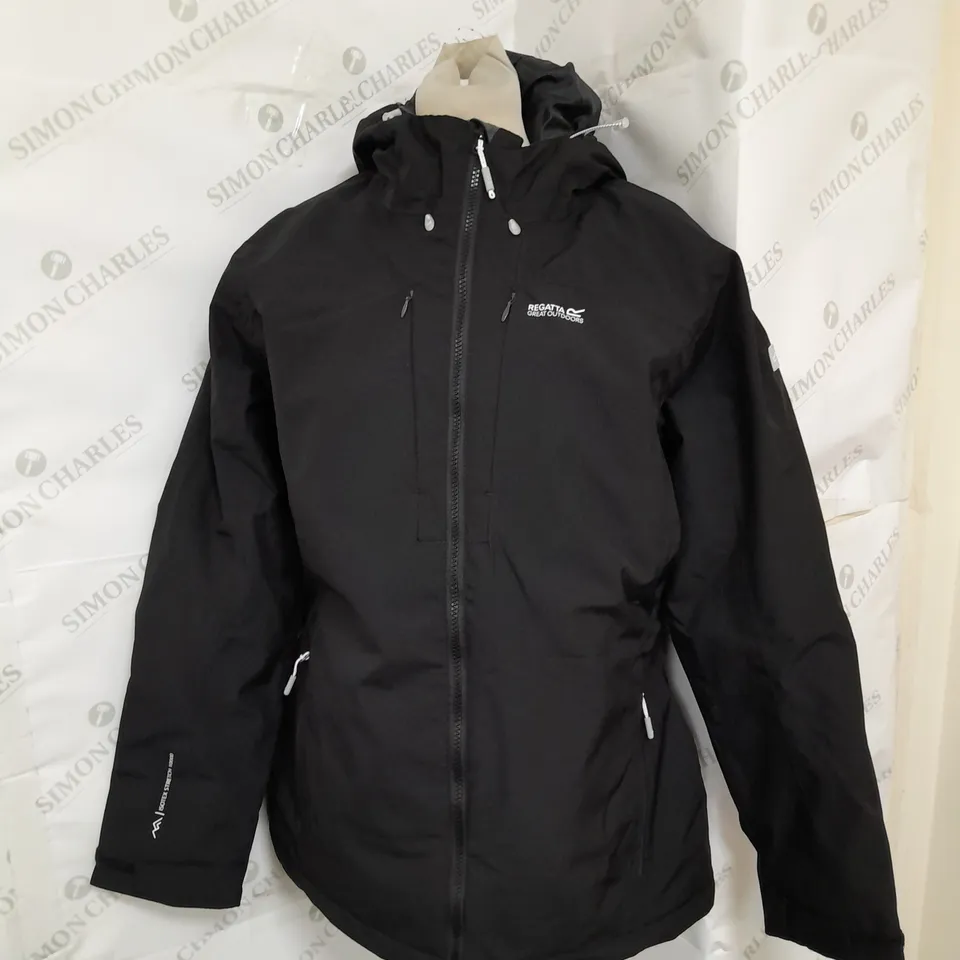 REGATTA GREAT OUTDOORS PADDED COAT IN BLACK SIZE 14