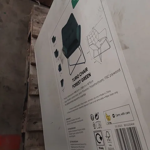 BOXED TURIO CHAIR IN STONE GREY