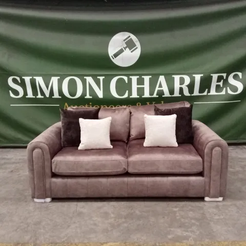 AMARA 2 SEATER SOFA - CHOCOLATE