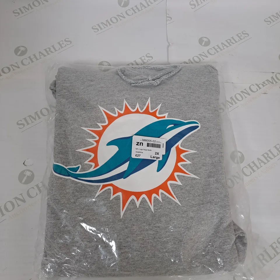 BAGGED NFL LOGO CASUAL HOODIE SIZE 2XL