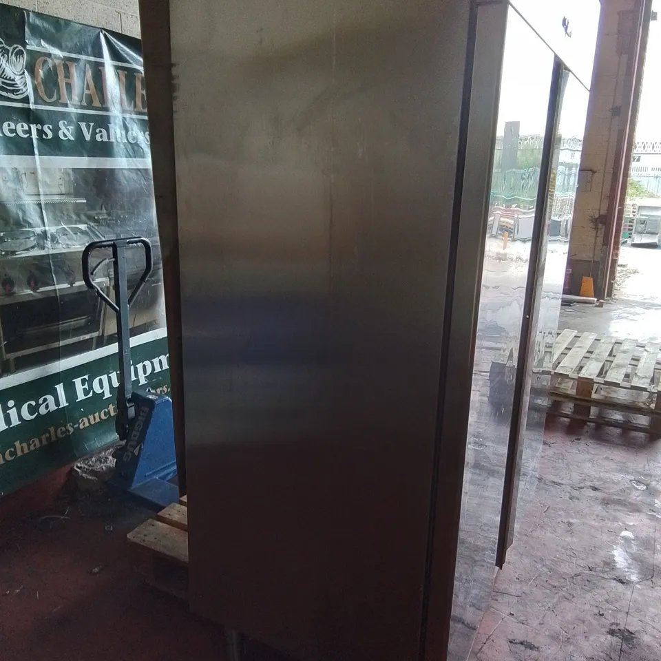 POLARIS COMMERCIAL SPA-TN-140 STAINLESS DOUBLE DOOR REFRIGERATED FOOD STORAGE UNIT