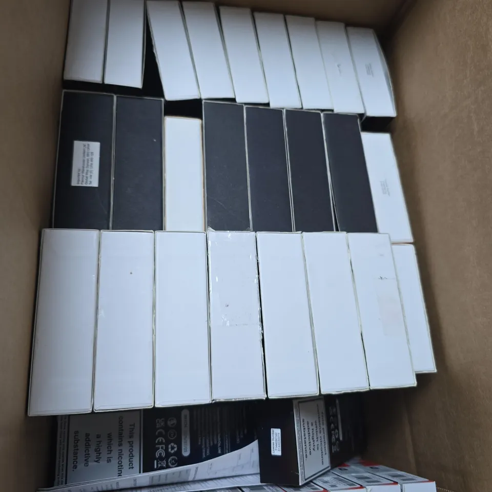 BOX OF APPROXIMATELY 30 ASSORTED OXVA E CIG ITEMS 
