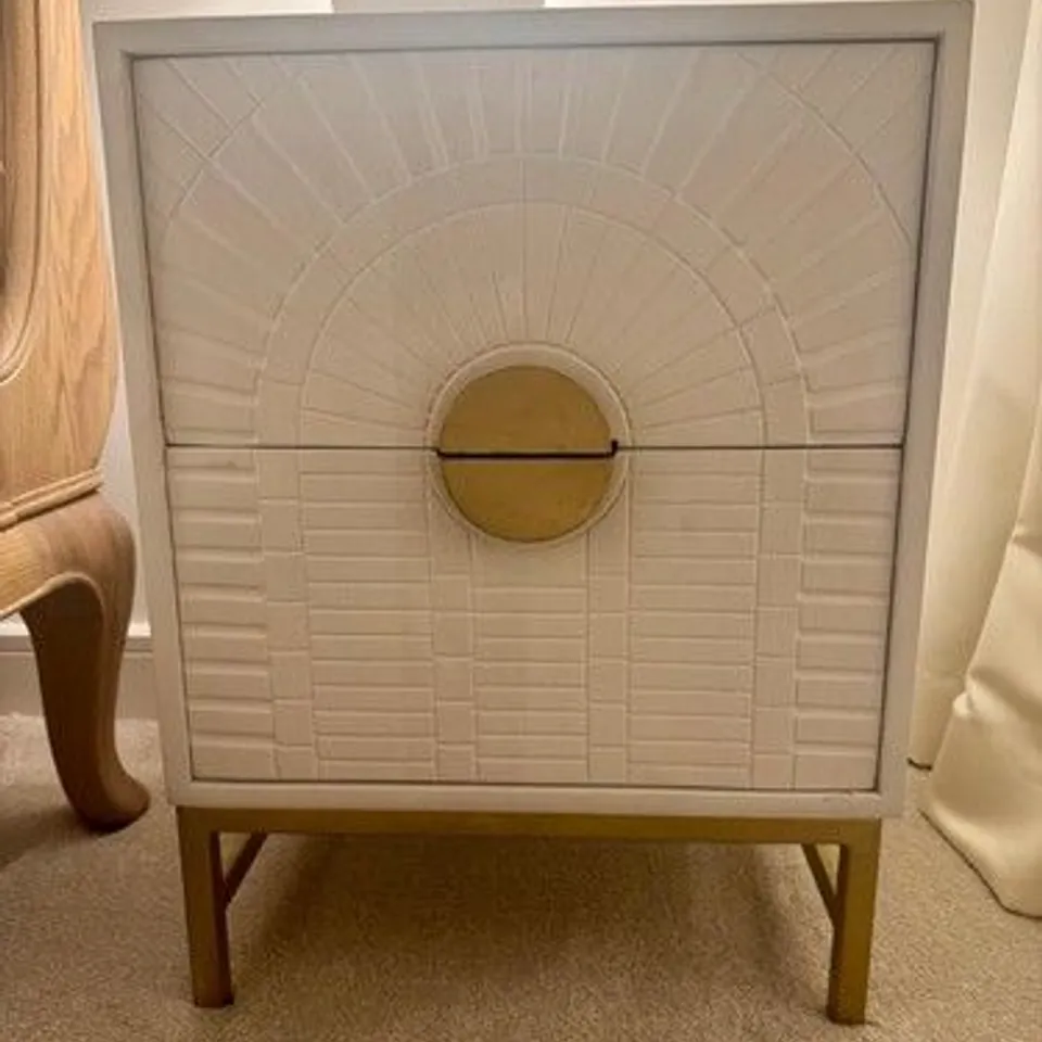 BOXED ATKIN AND THYME COCO BEDSIDE DRAWERS 