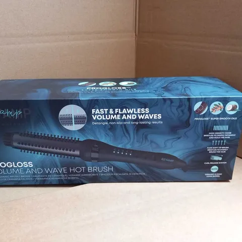 BOXED REVAMP PROFESSIONAL PROGLOSS VOLUME AND WAVE HOT BRUSH
