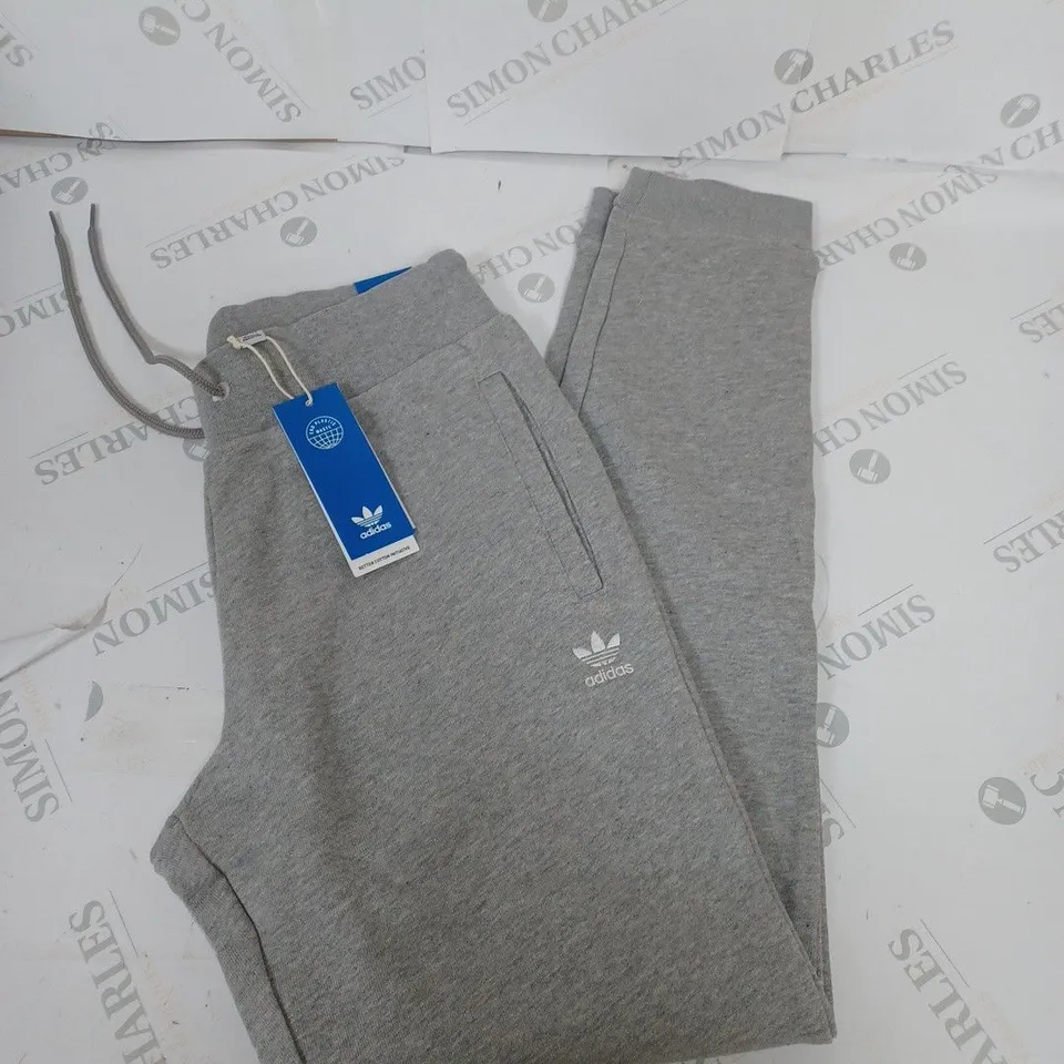 ADIDAS ORIGINAL GREY FLEECED TRACKSUIT BOTTOMS SIZE 10