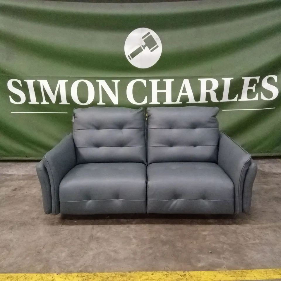 QUALITY DESIGNER ITALIAN MADE BOLZANO 2 SEATER ELECTRIC RECLINER LEATHER LOVESEAT SOFA