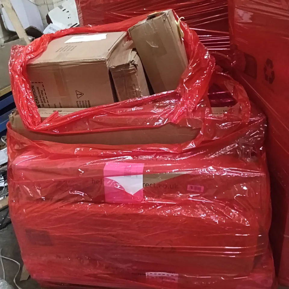PALLET OF ASSORTED ITEMS INCLUDING -PARTY TENT, CHILDREN'S OUTDOOR PLAY AREA