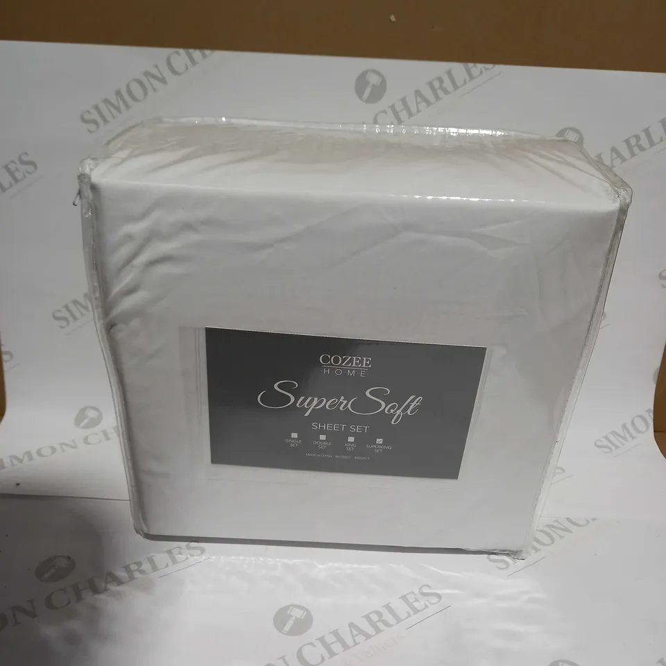 COZEE HOME SUPERSOFT SHEET SET - SUPERKING