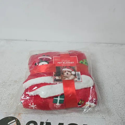 DELUXE PET BLANKET – RED CHRISTMAS DESIGN, 72 X 110 CM
