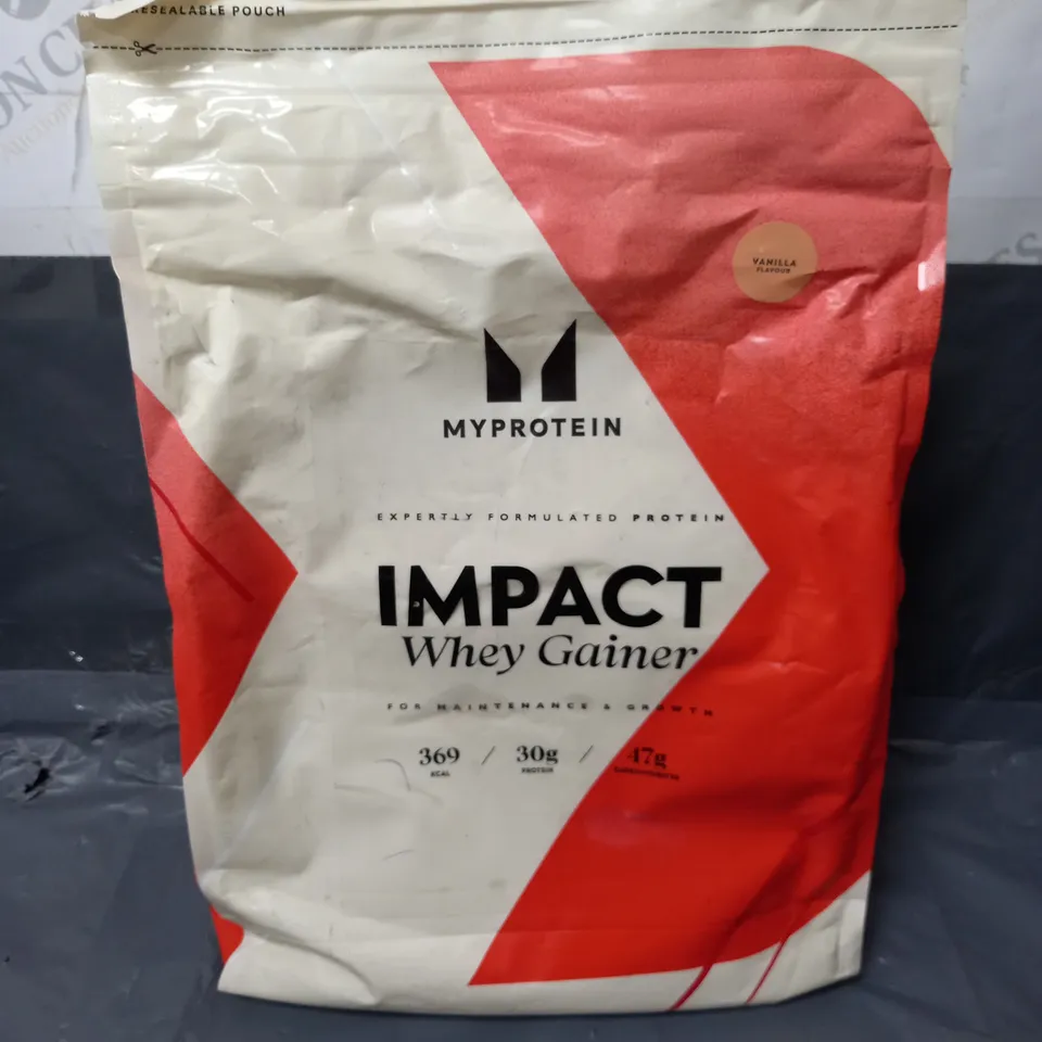 SEALED MYPROTIEN IMPACT WHEY GAINER IN VANILLA 2.5KG