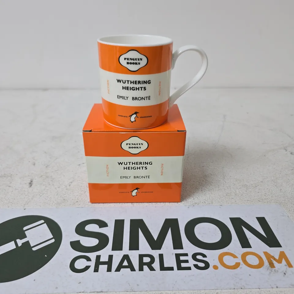 PENGUIN BOOKS WUTHERING HEIGHTS MUG – ORANGE PENGUIN DESIGN