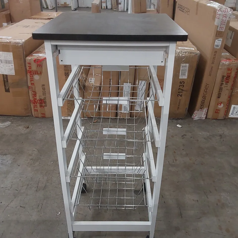 4 TIER KITCHEN TROLLEY 