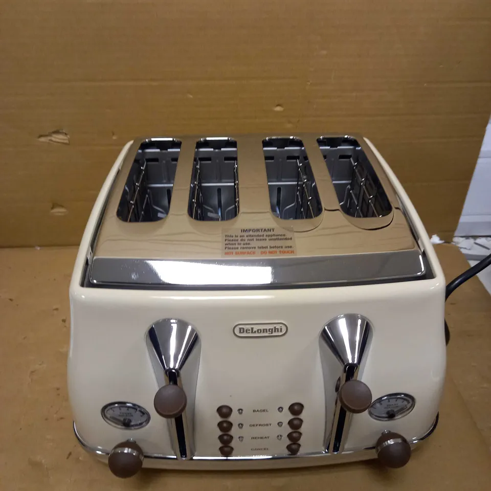 DELONGHI ICONA VINTAGE 4-SLOT TOASTER