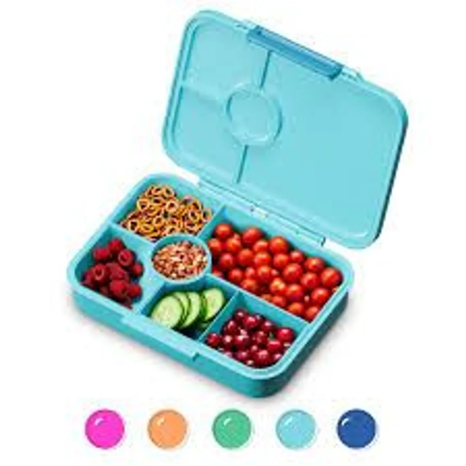 BOXED KLARSTEIN LUNCH BOX WITH COMPARTMENTS FOOD CONTAINER SNACK BOX TRITAN BPA-FREE BLUE