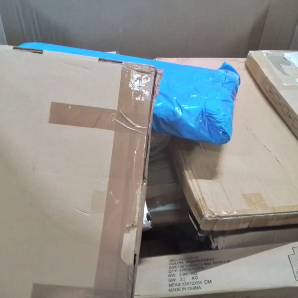 PALLET OF ASSORTED HOUSEHOLD GOODS AND PRODUCTS TO INCLUDE; ELLIPTICAL MACHINE,LED CONTROL DEVICE,RED RAIL