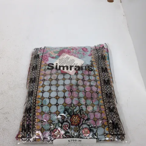 SIMRANS FLORAL PRINTED DRESS – SIZE M