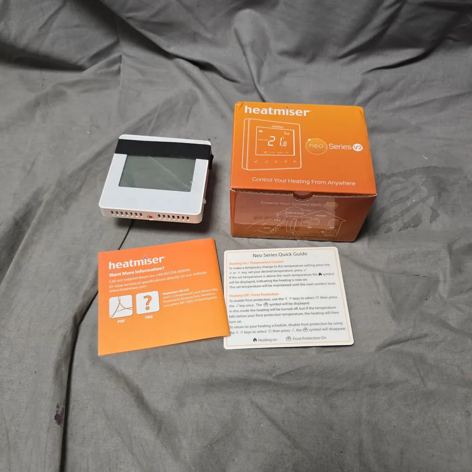 HEATMISER NEOSTAT V2 WHITE SMART THERMOSTAT – BOXED