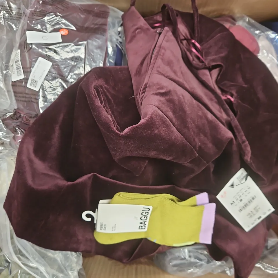 APPROXIMATELY 20 ASSORTED CLOTHING AND FASHION PRODUCTS IN VARIOUS STYLES AND SIZES - COLLECTION ONLY