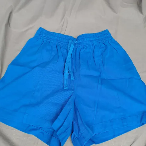 LUCY&YAK CHARLIE SHORTS IN ELECTRIC INDIGO SIZE S