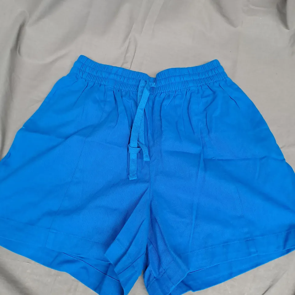 LUCY&YAK CHARLIE SHORTS IN ELECTRIC INDIGO SIZE S