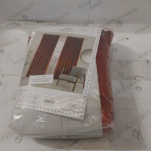 BAGGED ESCALA LINED CURTAINS 66X54"SAGE