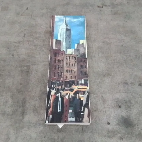 WRAPPED CANVAS PAINTING - EMPIRE STATE BUILDING BY D. LOURENCO