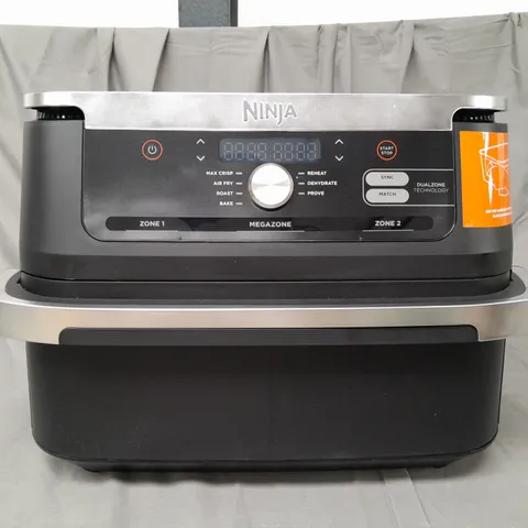 BOXED NINJA 10.4L FOODI FLEXDRAWER DUAL AIR FRYER AF500UK IN BLACK