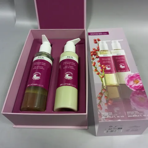 REN CLEAR SKINCARE MOROCCAN ROSE UPLIFTING BODY DUO
