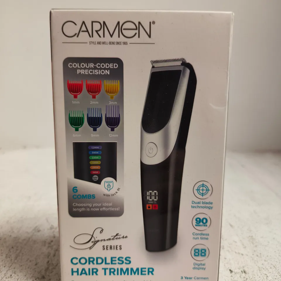 SEALED CARMEN CORDLESS HAIR CLIPPER 