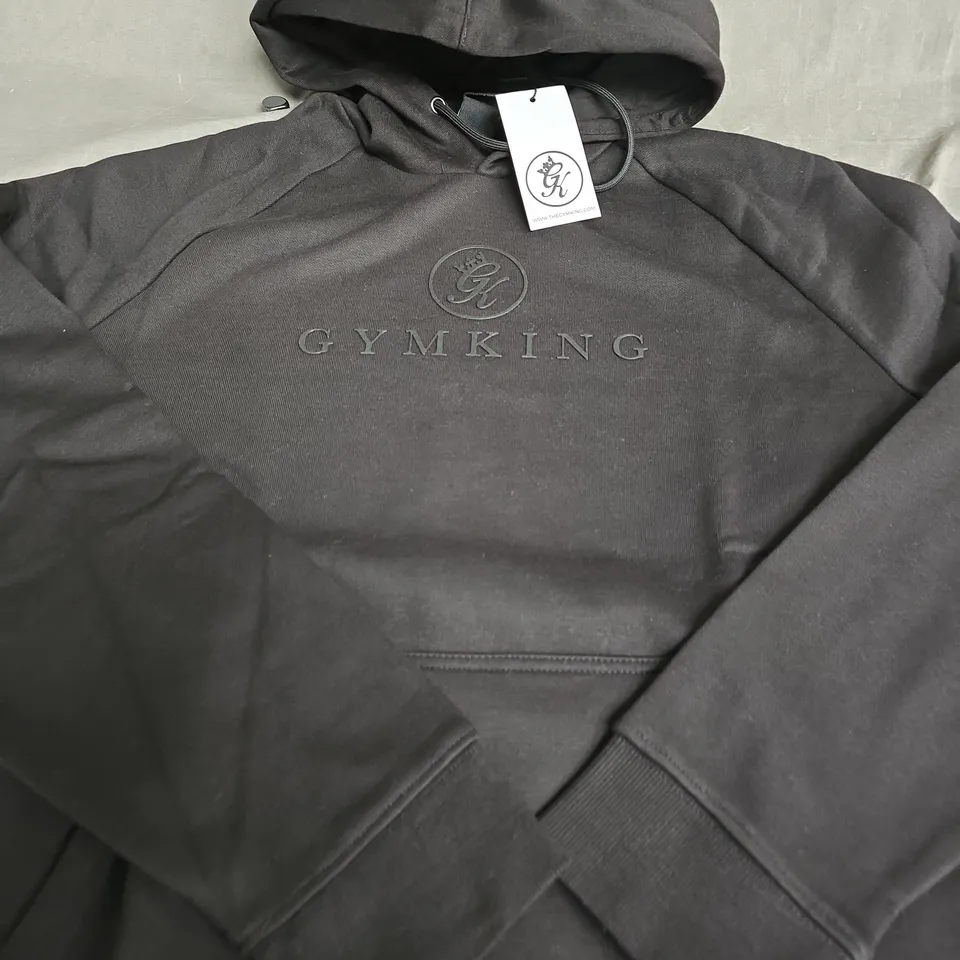 GYMKING GK PRO HOODED SWEATSHIRT – BLACK, UK L