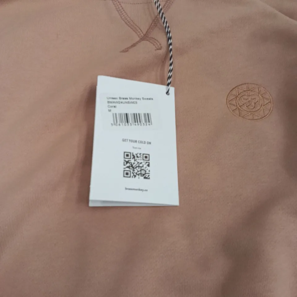 PINK/BEIGE SWEATSHIRT – UK M (UNBRANDED) SIMPLE CREW NECK APPROXIMATELY 15