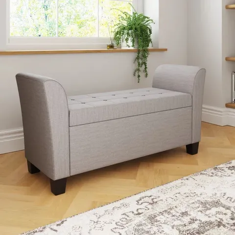 BOXED ASHLEY STORAGE BENCH
