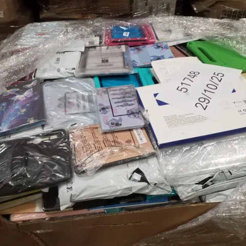 PALLET CONTAINING LARGE QUANTITY OF ASSORTED TABLET CASES