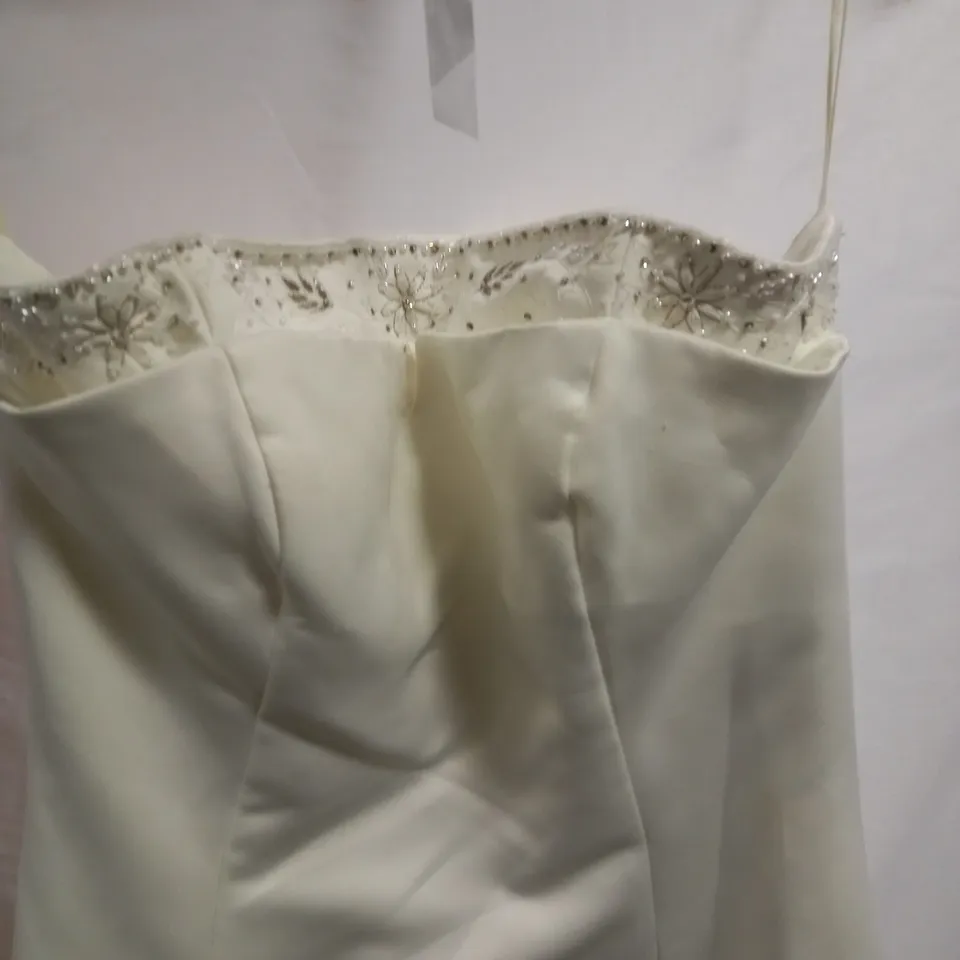 DEMETRIOS WEDDING DRESS, IVORY - SIZE 12