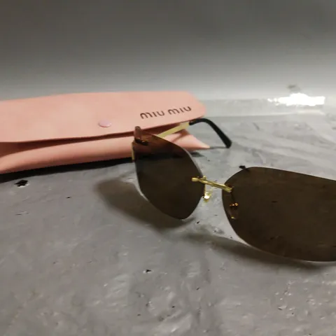 MIU MIU BLACK TINTED GLASSES