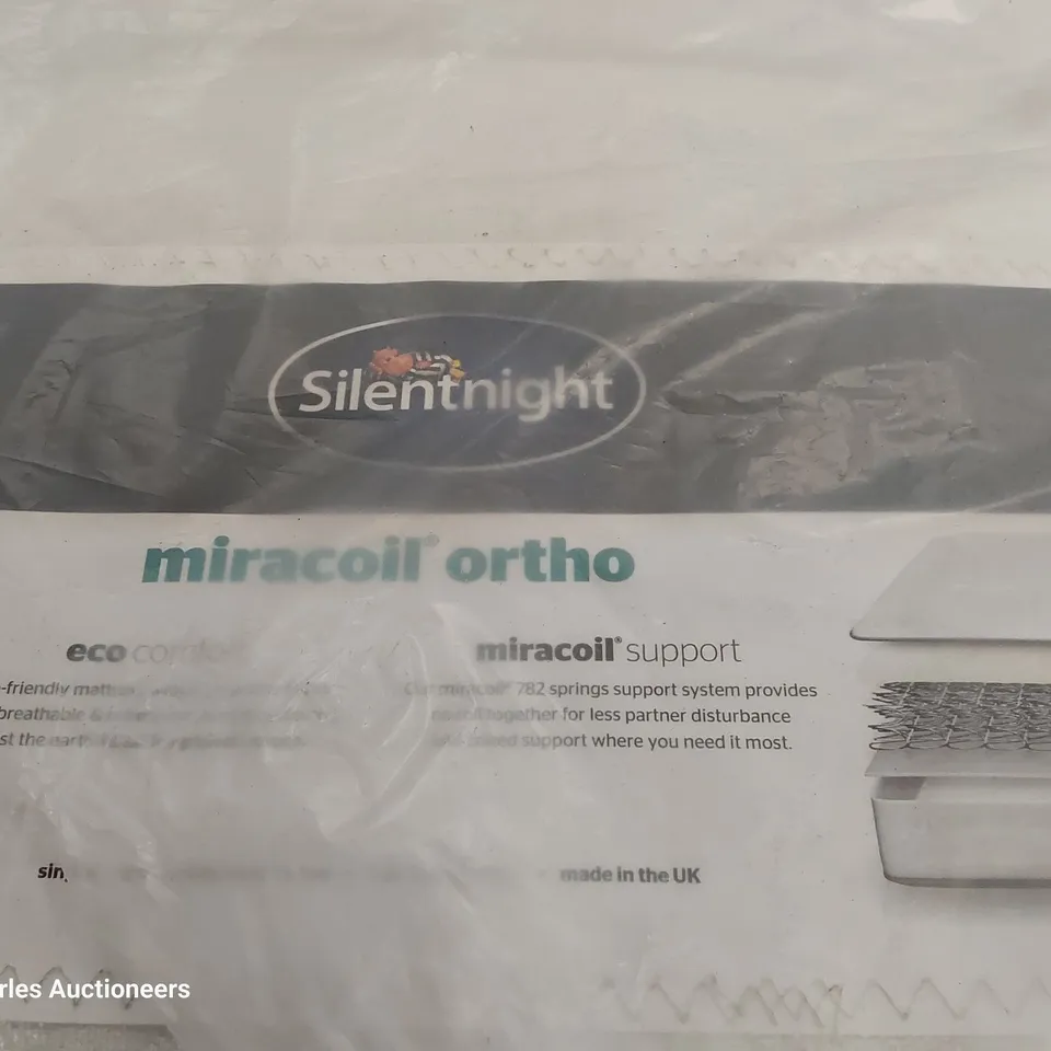 BAGGED 4'6" DOUBLE SILENTNIGHT MIRACOIL ORTHO MATTRESS