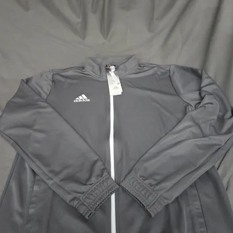 ADIDAS LOGO ZIPPED JACKET SIZE LARGE