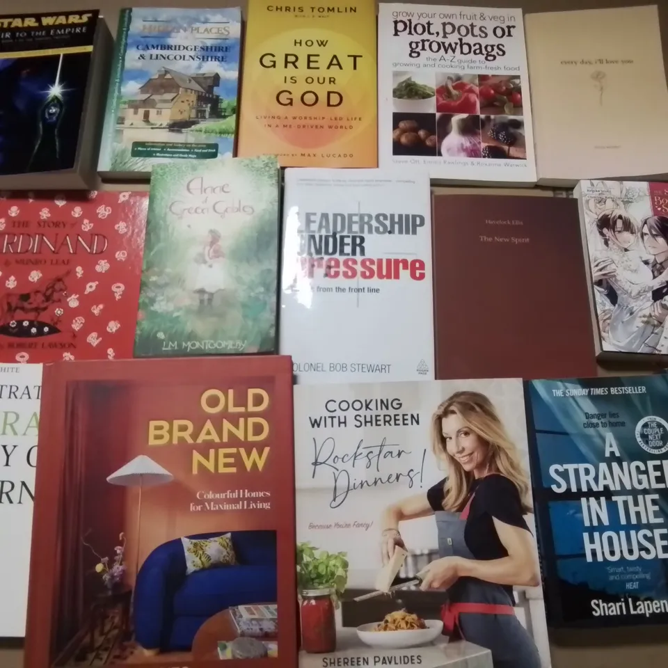 LARGE QUANTITY OF ASSORTED BOOKS TO INCLUDE RETRO CAMERA GUIDE, SOPHIE COUSINS THE GOOD PART AND KETO MEAL PREP