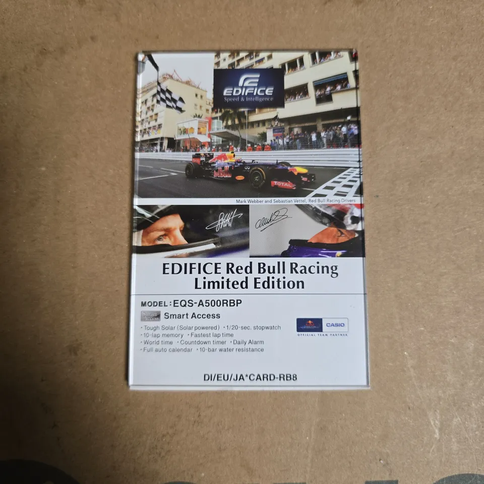 BOXED CASIO EDIFICE EQS A500RBP RED BULL LIMITED EDITION WATCH
