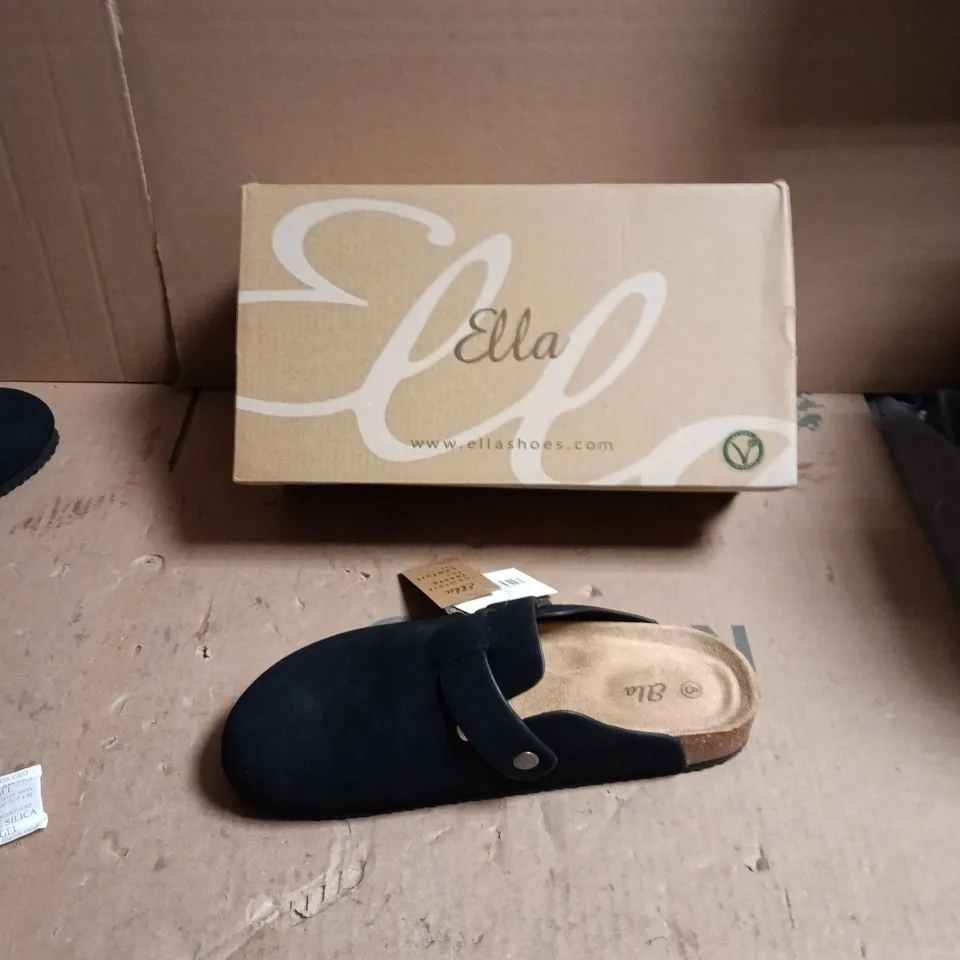 ELLA SHOES WOMEN'S BLACK BUCKLE SANDALS - UK SIZE 5 