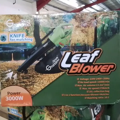 BOXED GRANDMA SHARK LEAF BLOWER