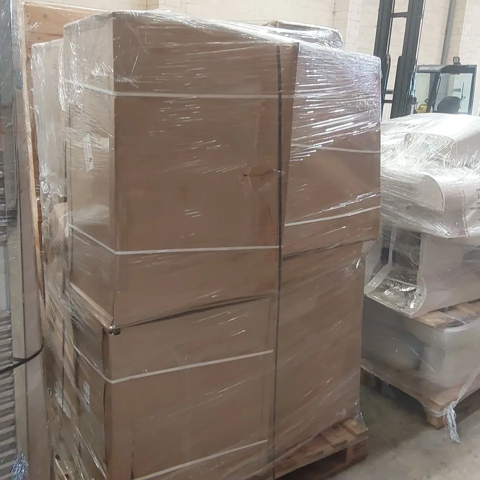 PALLET CONTAINING APPROXIMATELY 12x ASSORTED BASIN VANITY UNITS & TOILET WC UNITS