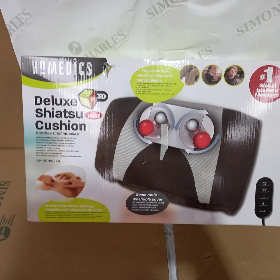 BOXED HOMEDICS DELUXE SHIATSU CUSHION